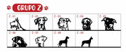 Colgador de correas con 3 mascotas
