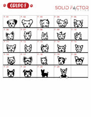 Colgador de correas con 3 mascotas