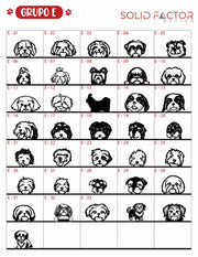 Colgador de correas con 3 mascotas